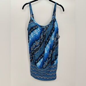 Swimsuits For All Women’s Taken Top with Adjustable Straps and Size 16 NWT